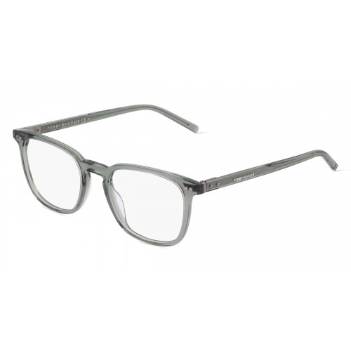 Tommy Hilfiger TH1814 Herren-Brille inkl. Gläser Vollrand Eckig Acetat-Gestell 51mm/20mm/150mm, transparent