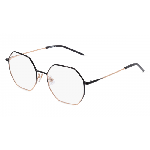 Boss 1335 Damen-Brille inkl. Gläser Vollrand Achteckig Metall-Gestell 54mm/18mm/145mm, schwarz