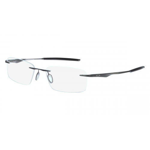 Oakley OX5118 Herren-Brille inkl. Gläser Randlos Eckig Titan-Gestell 53mm/18mm/139mm, Silber