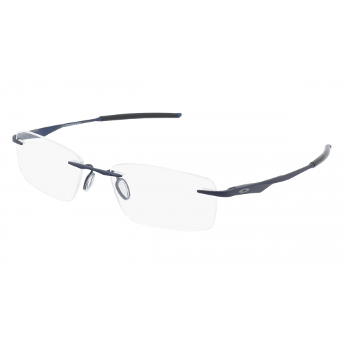 Oakley OX5118 Herren-Brille inkl. Gläser Randlos Eckig Titan-Gestell 53mm/18mm/139mm, blau