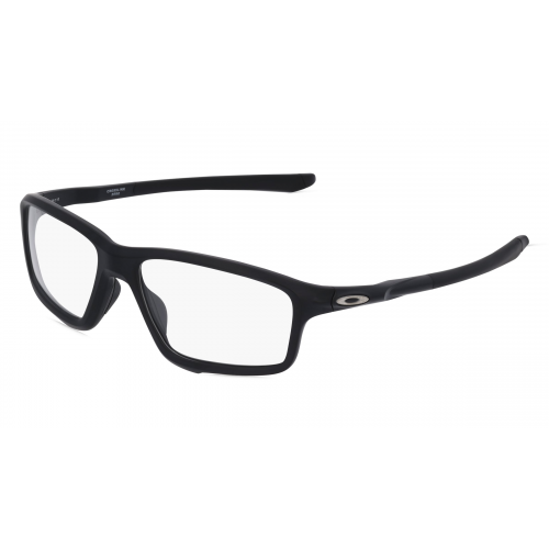 Oakley OX8076 Herren-Brille inkl. Gläser Vollrand Eckig Kunststoff-Gestell 56mm/16mm/138mm, schwarz