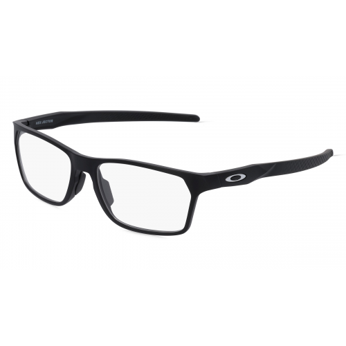 Oakley OX8032 Herren-Brille inkl. Gläser Vollrand Eckig Kunststoff-Gestell 55mm/16mm/141mm, schwarz