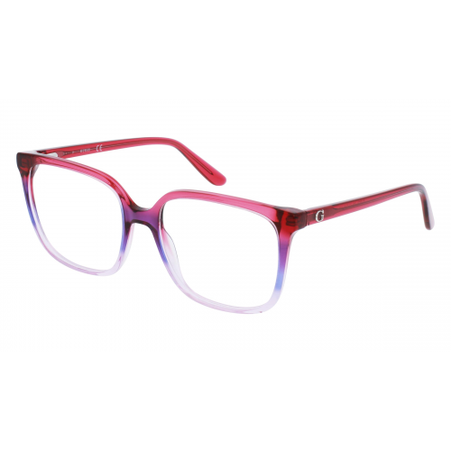 Guess GU2871 Unisex-Brille inkl. Gläser Vollrand Eckig Kunststoff-Gestell 54mm/17mm/140mm, pink