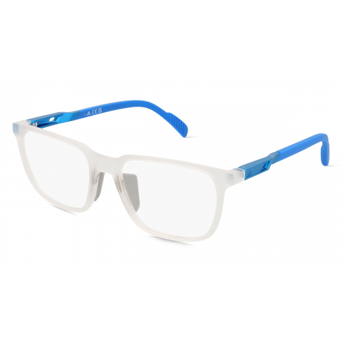 Adidas SP5030 Herren-Brille inkl. Gläser Vollrand Eckig Acetat-Gestell 55mm/18mm/140mm, Transparent