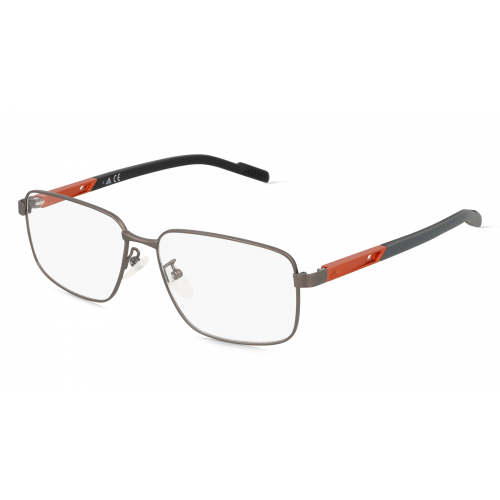 Adidas SP5049 Herren-Brille inkl. Gläser Vollrand Eckig Metall-Gestell 53mm/14mm/145mm, grau