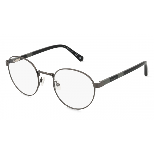 Gant GA3279 Herren-Brille inkl. Gläser Vollrand Rund Metall-Gestell 50mm/21mm/145mm, grau