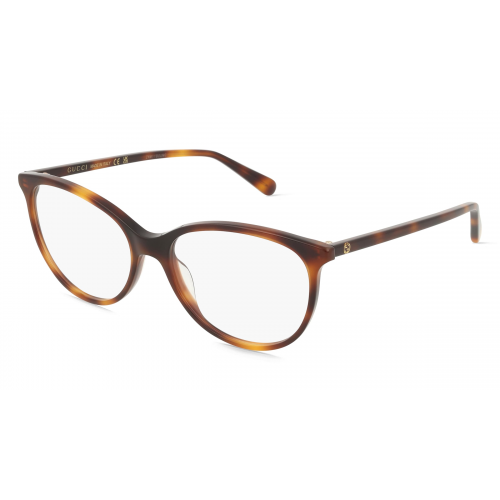 Gucci GG0550O ULTRALIGHT Damen-Brille inkl. Gläser Vollrand Butterfly Acetat-Gestell 53mm/16mm/140mm, braun