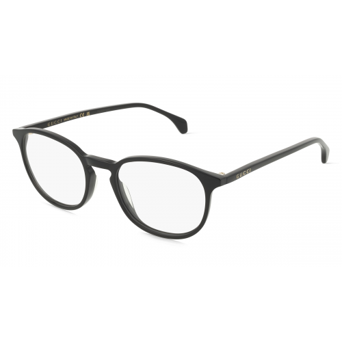 Gucci GG0551O Unisex-Brille inkl. Gläser Vollrand Panto Kunststoff-Gestell 53mm/19mm/145mm, schwarz