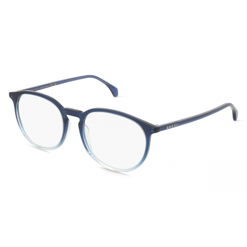 Gucci GG0551O ULTRALIGHT Unisex-Brille inkl. Gläser Vollrand Panto Kunststoff-Gestell 58mm/19mm/150mm, blau