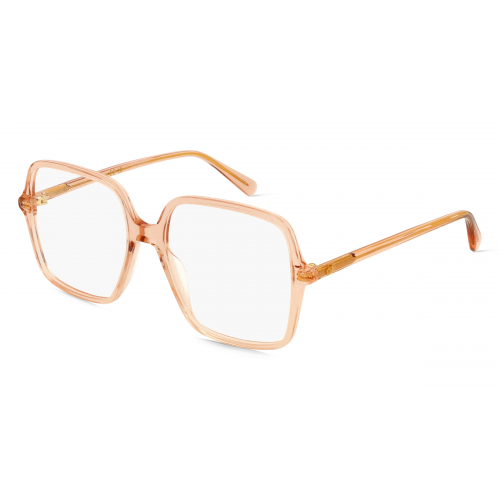 Gucci GG1003O Unisex-Brille inkl. Gläser Vollrand Eckig Kunststoff-Gestell 53mm/16mm/140mm, Transparent