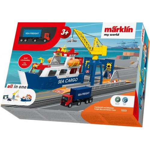 Märklin - Märklin my world - Frachtschiff und Hafenkran