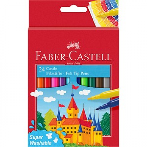 FABER-CASTELL Filzstifte farbsortiert, 24 St.