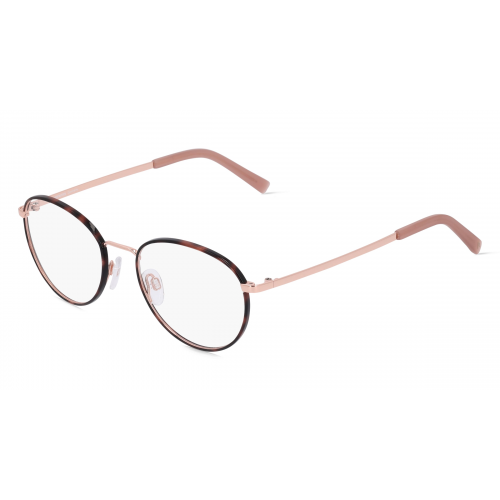 Rodenstock 2656 Unisex-Brille inkl. Gläser Vollrand Rund Metall-Gestell 51mm/19mm/140mm, braun