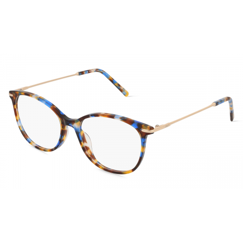 Morgan MO 2015 Damen-Brille inkl. Gläser Vollrand Oval Acetat-Gestell 51mm/16mm/140mm, blau