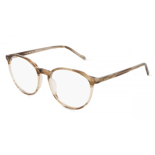 JOOP! JP 1200 Unisex-Brille inkl. Gläser Vollrand Rund Acetat-Gestell 51mm/17mm/140mm, braun