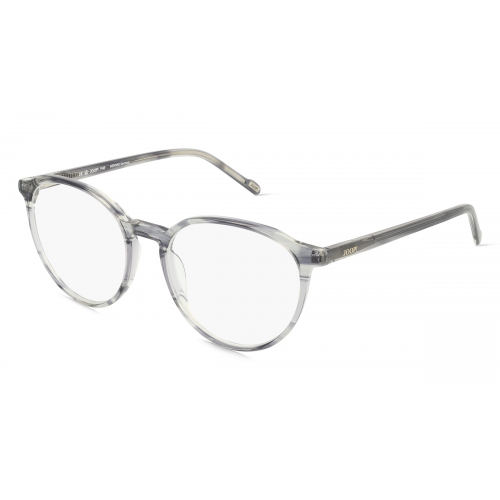 JOOP! JP 1200 Unisex-Brille inkl. Gläser Vollrand Rund Acetat-Gestell 51mm/17mm/145mm, grau