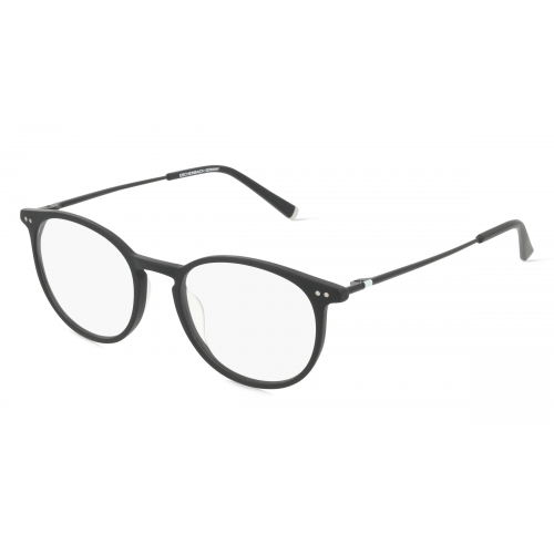 Humphrey’s eyewear 581066 Unisex-Brille inkl. Gläser Vollrand Panto Kunststoff-Gestell 47mm/17mm/140mm, Schwarz