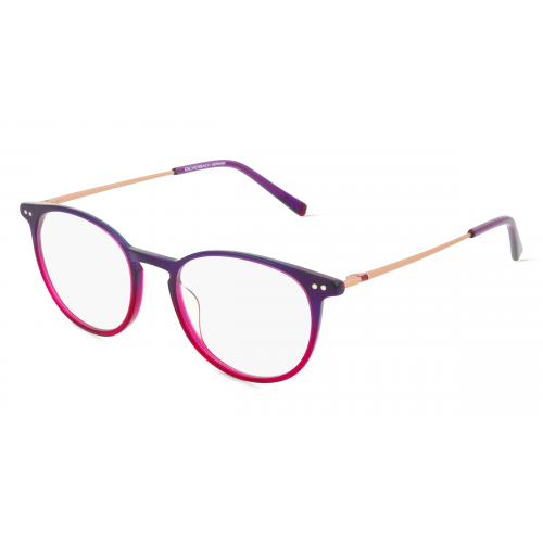 Humphrey’s eyewear 581066 Unisex-Brille inkl. Gläser Vollrand Panto Kunststoff-Gestell 47mm/17mm/140mm, rot