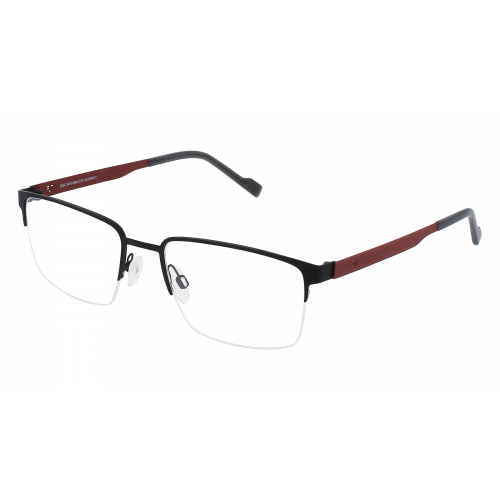 Eschenbach 820883 Herren-Brille inkl. Gläser Vollrand Eckig Titan-Gestell 55mm/19mm/145mm, grau