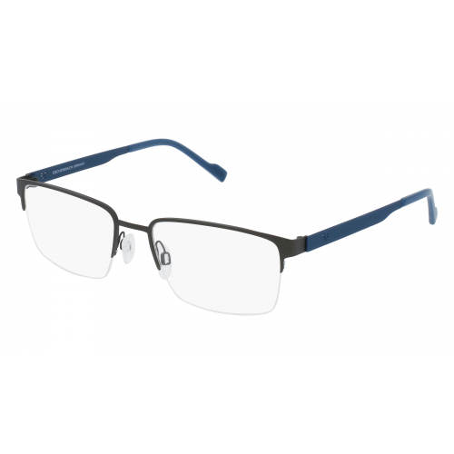 Eschenbach 820883 Herren-Brille inkl. Gläser Vollrand Eckig Titan-Gestell 53mm/18mm/140mm, grau