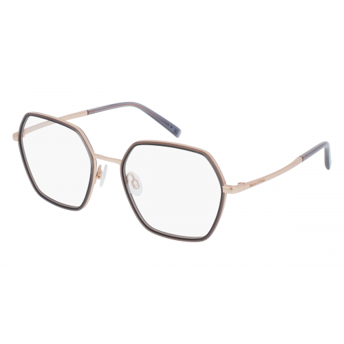 Marc O'Polo Eyewear 502189 Damen-Brille inkl. Gläser Vollrand Achteckig Metall-Gestell 53mm/19mm/140mm, pink