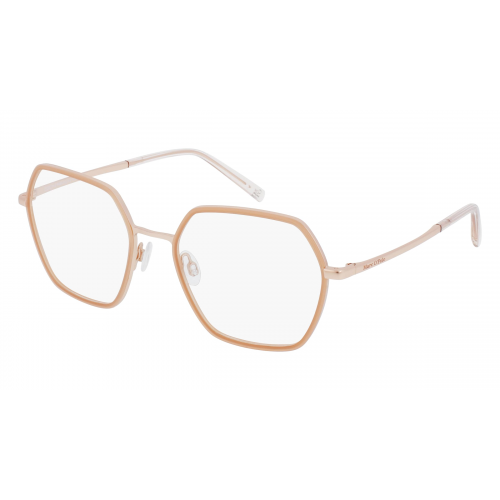 Marc O'Polo Eyewear 502189 Damen-Brille inkl. Gläser Vollrand Achteckig Metall-Gestell 53mm/19mm/140mm, pink