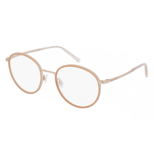 Marc O'Polo Eyewear 502188 Damen-Brille inkl. Gläser Vollrand Rund Metall-Gestell 52mm/21mm/140mm, pink