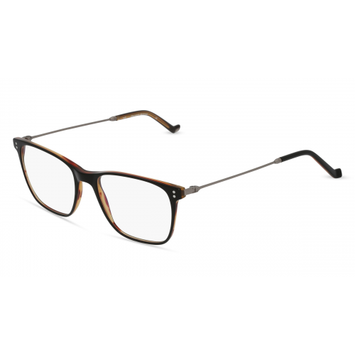 Hackett HEB 261 Herren-Brille inkl. Gläser Vollrand Eckig Kunststoff-Gestell 51mm/17mm/145mm, schwarz