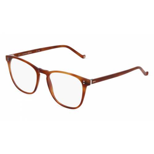 Hackett HEB 291 Herren-Brille inkl. Gläser Vollrand Panto Kunststoff-Gestell 52mm/18mm/145mm, braun