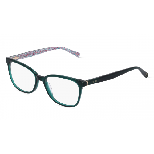 Ted Baker TB 9241 Damen-Brille inkl. Gläser Vollrand Butterfly Acetat-Gestell 53mm/16mm/140mm, grün