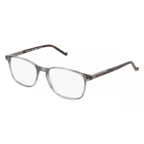 Hackett 324 Unisex-Brille inkl. Gläser Vollrand Eckig Acetat-Gestell 54mm/17mm/145mm, grau