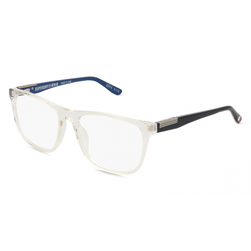 Superdry SDO 2014 Herren-Brille inkl. Gläser Vollrand Eckig Kunststoff-Gestell 53mm/17mm/145mm, grau