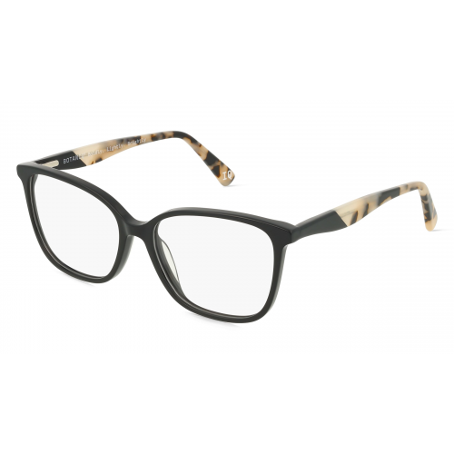 Botaniq BIO-1057 Damen-Brille inkl. Gläser Vollrand Eckig Kunststoff-Gestell 52mm/15mm/145mm, schwarz