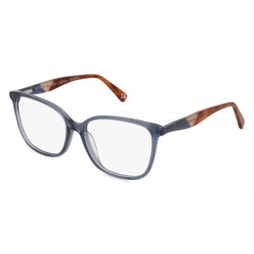 Botaniq BIO-1057 Damen-Brille inkl. Gläser Vollrand Eckig Kunststoff-Gestell 52mm/15mm/145mm, blau