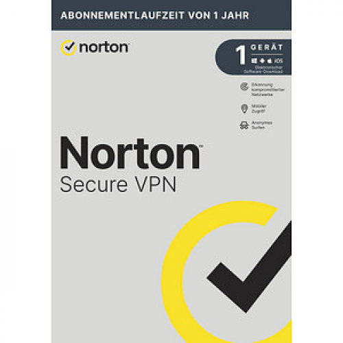 Norton Secure VPN Sicherheitssoftware Vollversion (PKC)