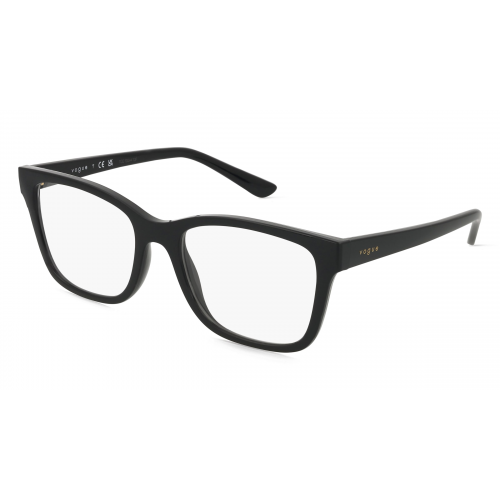 Vogue 0VO5556 Damen-Brille inkl. Gläser Vollrand Eckig Propionat-Gestell 53mm/18mm/140mm, schwarz