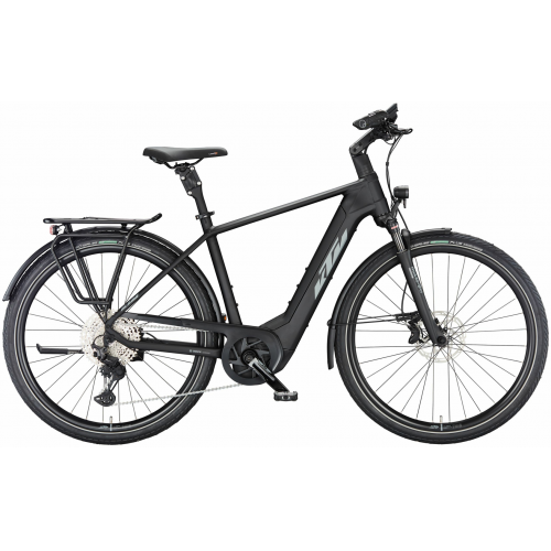 KTM MACINA STYLE 720 (750 Wh), 11 Gang Kettenschaltung, Herrenfahrrad, Diamant, Modell 2024, 28 Zoll 51 cm black matt (grey+green)