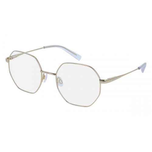 Esprit 33488 Unisex-Brille inkl. Gläser Vollrand Eckig Metall-Gestell 52mm/20mm/140mm, gold