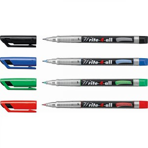 STABILO Write-4-all Permanentmarker farbsortiert 0,4 cm, 4 St.