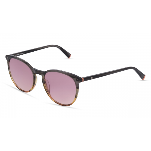 Humphrey’s eyewear 588160 Damen-Sonnenbrille Vollrand Panto Kunststoff-Gestell, grau