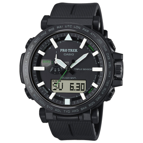 Casio PRW-6621Y-1ER Pro Trek Funk-Solar Herrenuhr Schwarz/Grün