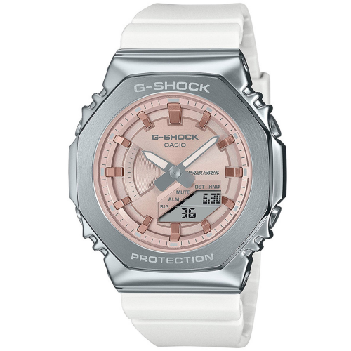 Casio GM-S2100WS-7AER G-Shock Classic Damenuhr Weiß/Roséfarben