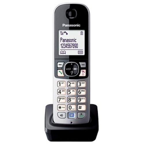 Panasonic KX-TGA681EXB Zusatz-Mobilteil schwarz-silber