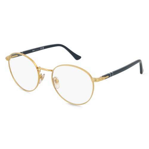 Persol 0PO1008V Herren-Brille inkl. Gläser Vollrand Eckig Metall-Gestell 52mm/20mm/145mm, Gold