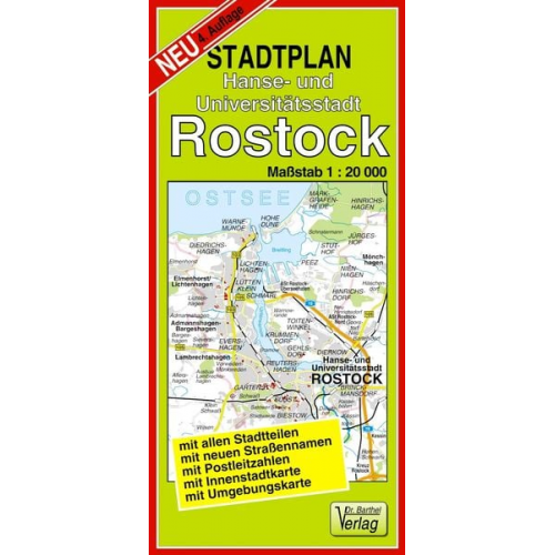 Verlag Barthel - Stadtplan Hanse- und Universitätsstadt Rostock