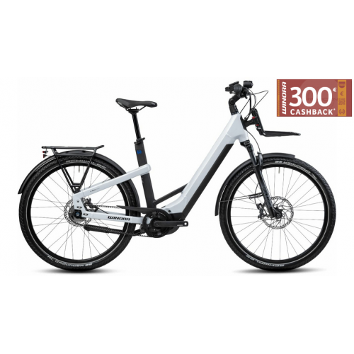 Winora Yakun R5 Pro (750 Wh), 5 Gang Nabenschaltung, Damenfahrrad, Wave, Modell 2022/2023, 27,5 Zoll 45 cm ice