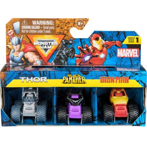 Spin Master - Monster Jam - Mini 3er-Pack Marvel