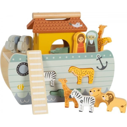 Small foot 12456 - Steckspiel Arche Noah Safari, Holz, Lernspiel