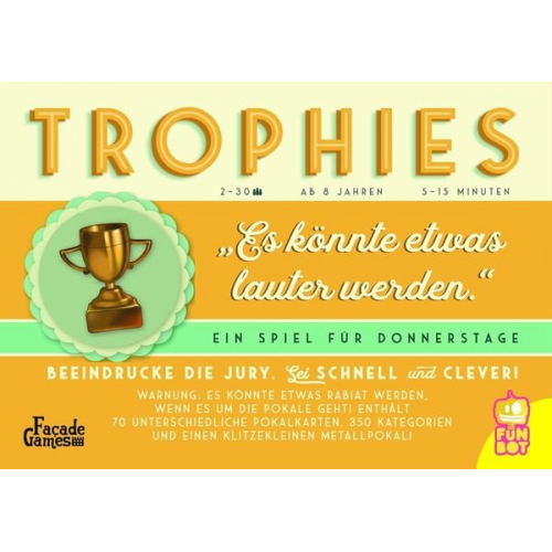 Funbot 1027797 - Trophies, Partyspiel für schnelle Denker