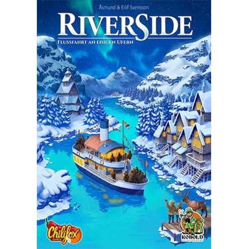 Kobold Spieleverlag 1027707 - Riverside Flussfahrt an eisigen Ufern, Roll-and-Write-Spiel, Würfelspiel